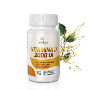 VITAMINA D 2000 UI BEM ESTAR LIFE – 30 caps.