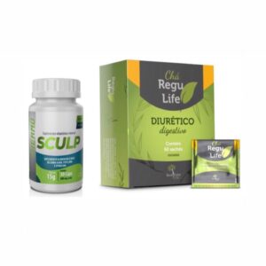 Combo Emagrecedor SCULP THERMO + Chá Regulife 60 saches tradicional – lançamento exclusivo – Potente Acelerador de Metabolismo 12 x mais resultados.