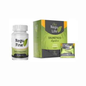 Regu Fine + Chá Regu Life 60 saches Kit EMAGRECEDOR – Versão LUXXO!