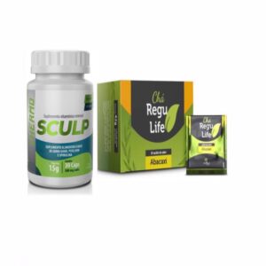 Combo Emagrecedor SCULP THERMO + Chá Regulife 30 saches ABACAXI – lançamento exclusivo – Potente Acelerador de Metabolismo 12 x mais resultados.