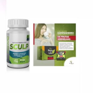Combo Emagrecedor SCULP THERMO + Chá Regulife 30 saches frutas vermelhas – lançamento exclusivo – Potente Acelerador de Metabolismo 12 x mais resultados.